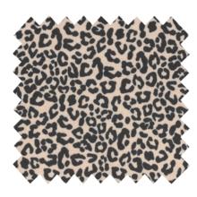 Jersey fabric beige and black leo