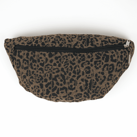 Banana bag mocha quilted leopard