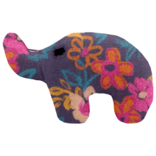 Elephant clip hippie fleurie