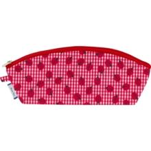 Pencil case ladybird gingham