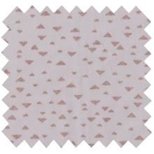 Cotton veil fabric gray copper triangle