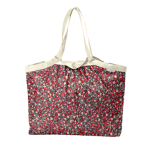 Pleated tote bag - Medium size tapis rouge