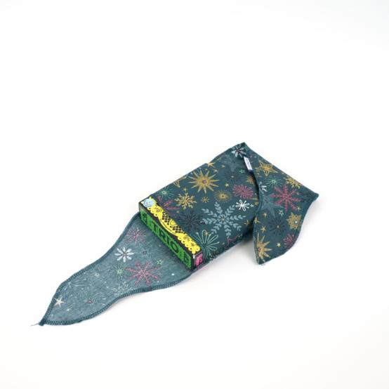 Fupochiki S (14 x 17 cm) ex2556 christmas star gold green blue