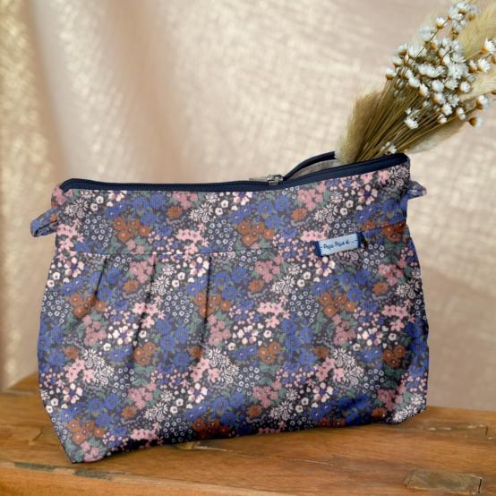 Pleated clutch bag monet lilas