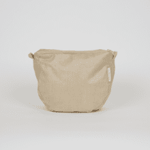 Base small bag without shoulder strap golden linen