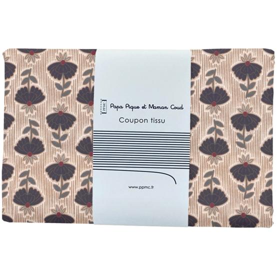 1 m fabric coupon ex2579 navy ochre shanti