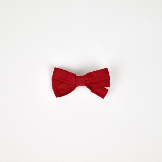 Ribbon hair slide red