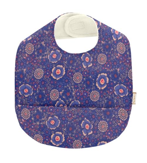 Coated fabric bib lavandula