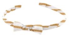 Thin headband rayé or blanc