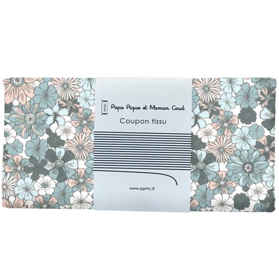 1 m fabric coupon ex2603 retro cornflower nude