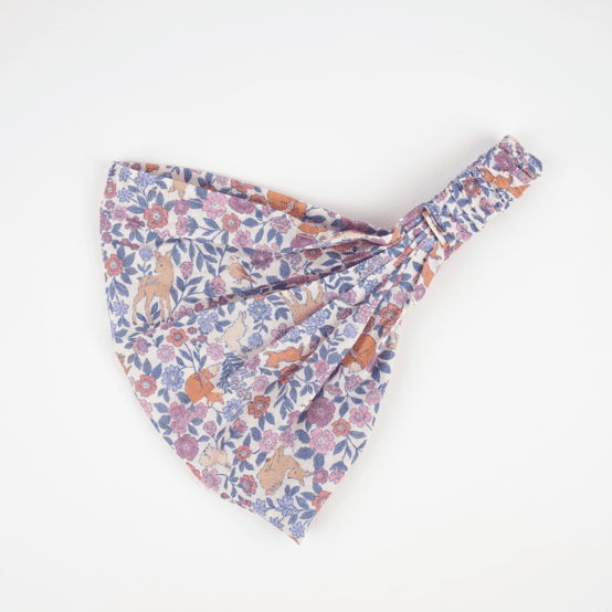 Headscarf headband- child size comptine enchantée rose