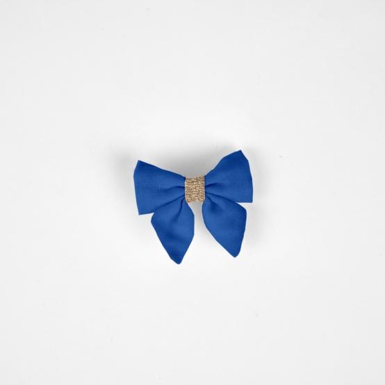 Mini bow tie clip navy blue