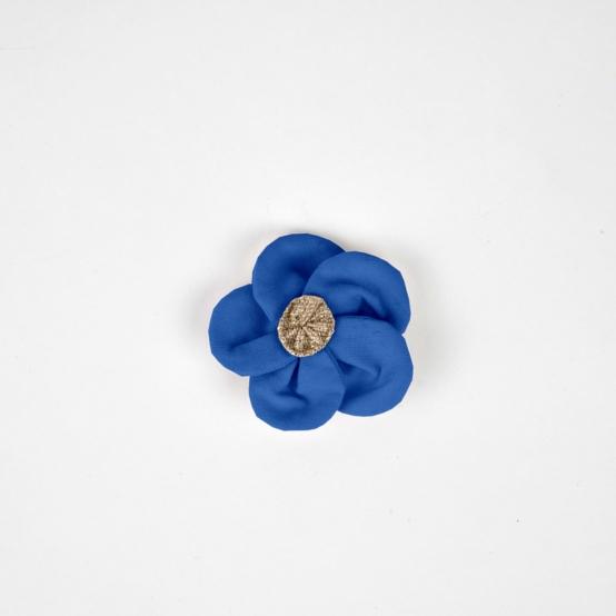 Mini Flower petal hair slide navy blue