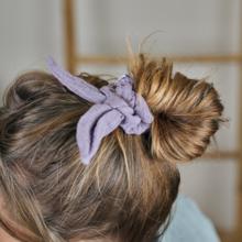 Bunny ear Scrunchie gaze lilas