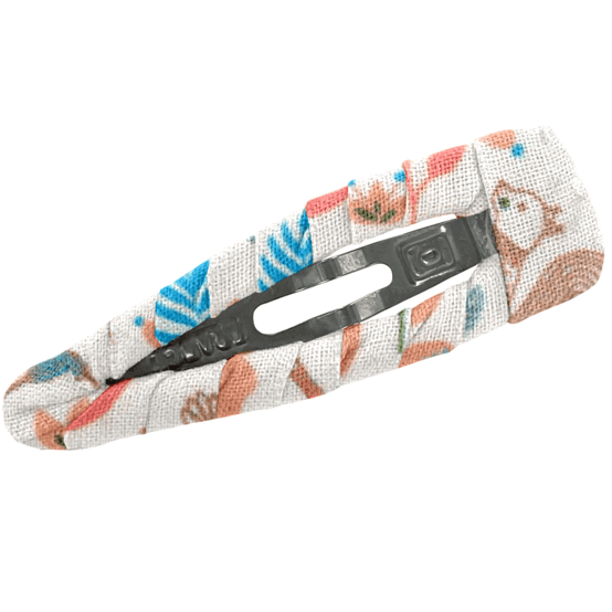 Fabric hair clip douceur des bois