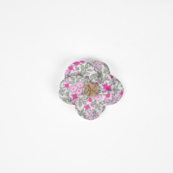 Flower petal hair slide small  serenade fluo