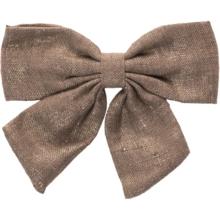 Bow tie hair slide copper linen