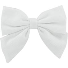 Bow tie hair slide white