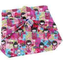 Furoshiki small 35 x 35 kokeshis