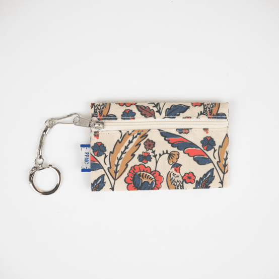 Keyring  wallet plumes d'été