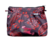 Pleated clutch bag purple d'amour