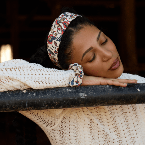 Large Crossed Headband plumes d'été