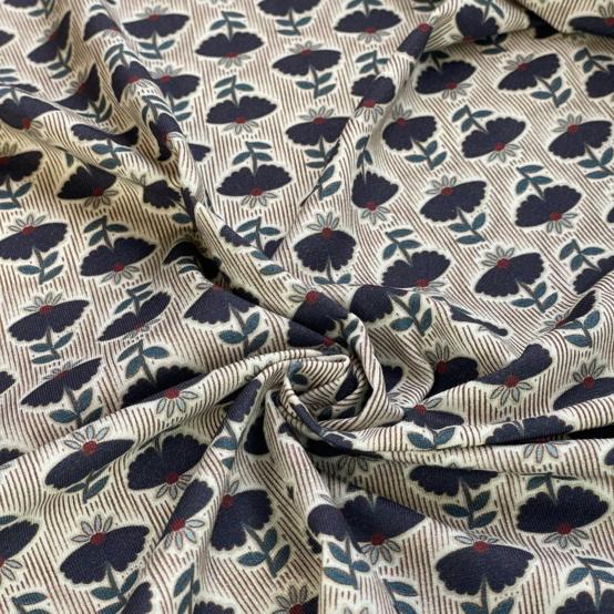 Jersey fabric shanti marine or