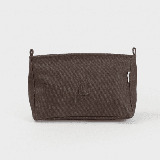 Base of shoulder bag chocolate denim