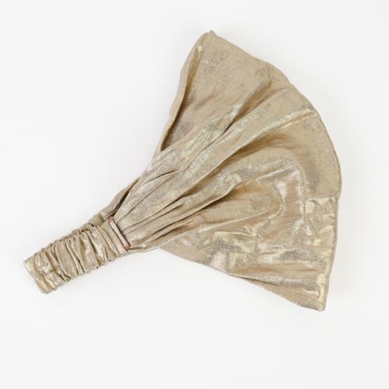 Headscarf headband- Adult size  glitter linen