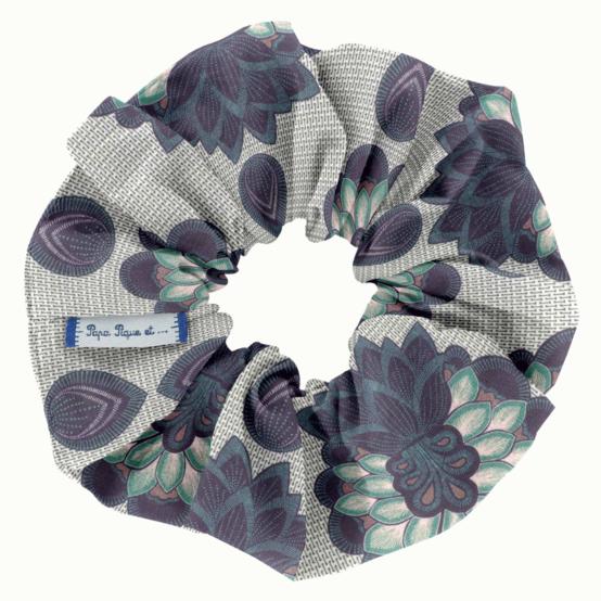 Scrunchie lotus vert