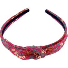 bow headband badiane framboise