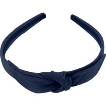 bow headband navy blue