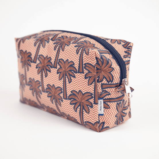 Rectangular toiletry bag palmeraie