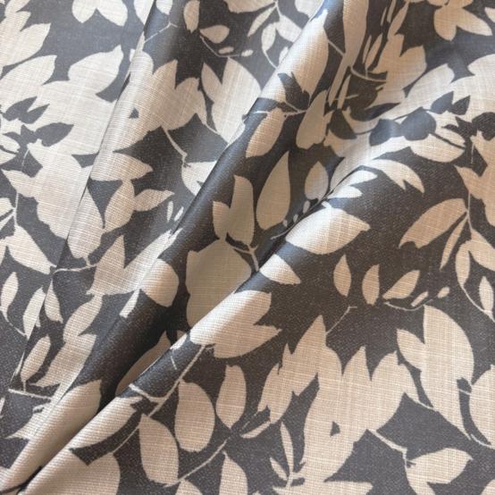 Coated fabric ex2582 anthracite ink foliage