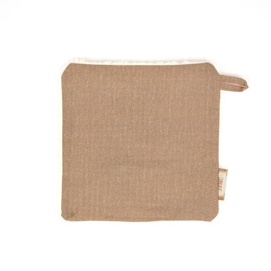 Makeup Remover cotton gaze pailletée camel