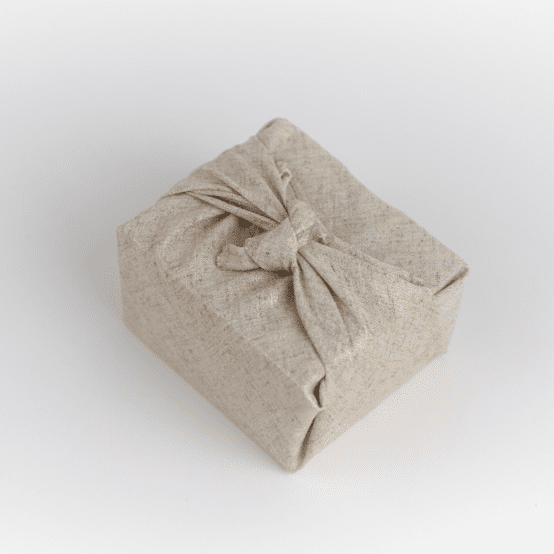 Furoshiki small 35 x 35  glitter linen