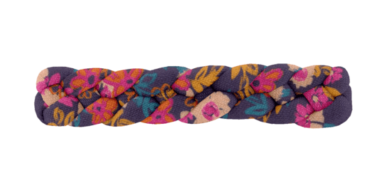 Plait hair slide hippie fleurie