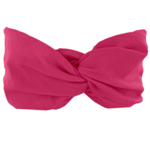 Jersey Crossed Headband Child fuschia