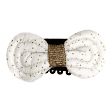 Noeud Anti-Glisse hair slide white sequined