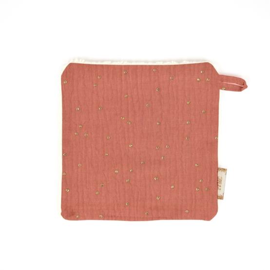 Makeup Remover cotton gaze pois or rose blush