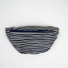 Banana bag striped  ivory navy