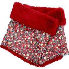 Children fur scarf snood tapis rouge
