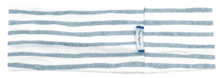 Stretch jersey headband  striped blue gray glitter