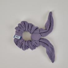 Bunny ear Scrunchie gaze lilas