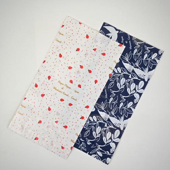 Gift bags M - 16 x 31 cm blue birds