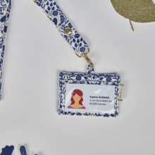 Badge Holder scandinavia bleu