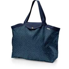 Tote bag with a zip bulle bronze marine