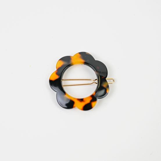  Small Flower Hair Clip leopard