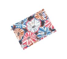 Compact wallet anémones rayées