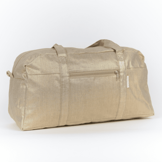 Weekend bag  golden linen